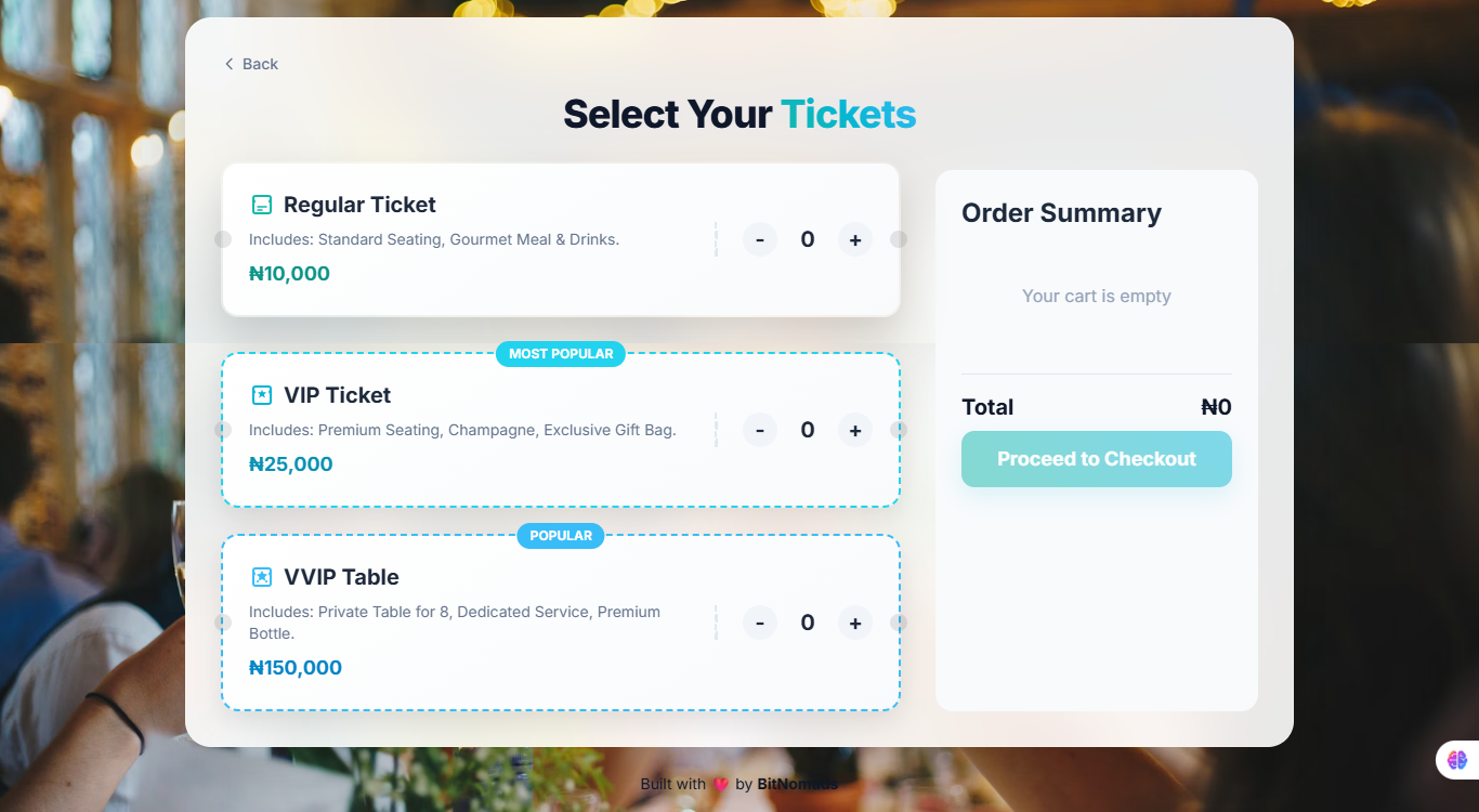 ULES Dinner & Awards Ticketing Portal